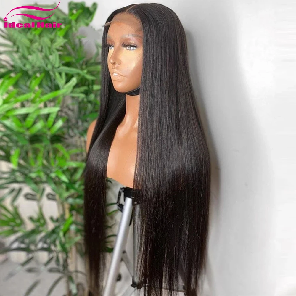 

Cheap 100% Unprocessed Virgin Indian Human Hair Full Lace Wigs Natural Straight HD Transparent Full Lace Wig With Baby Hair