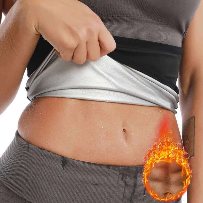 

Silver sweat sweat belt girdle silver ion sweating movement wrapped abdominal belt, abdominal sweating, sweating belt, Black on the outside and silver on the inside
