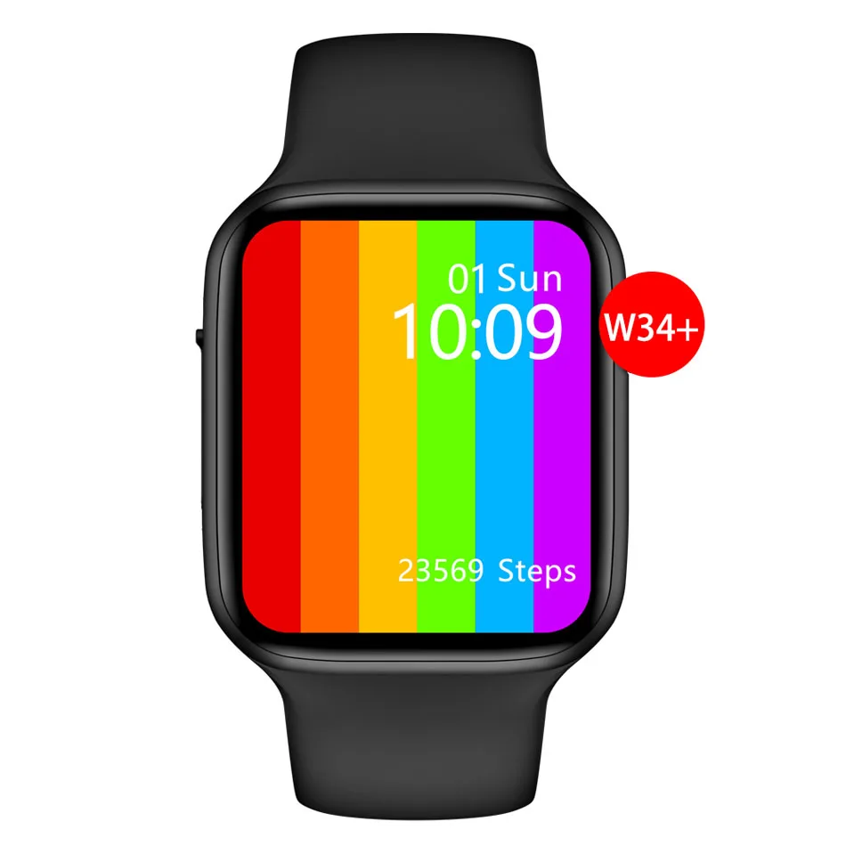 

New W34+ Smart Watch Bt Call Ecg Heart Rate Monitoring Sports Tracking Ip67 W34+ Smartwatch W34