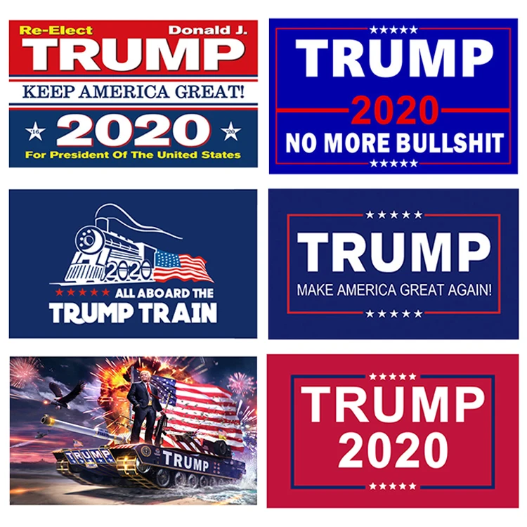 
Factory customized trump flag 2020 banner 