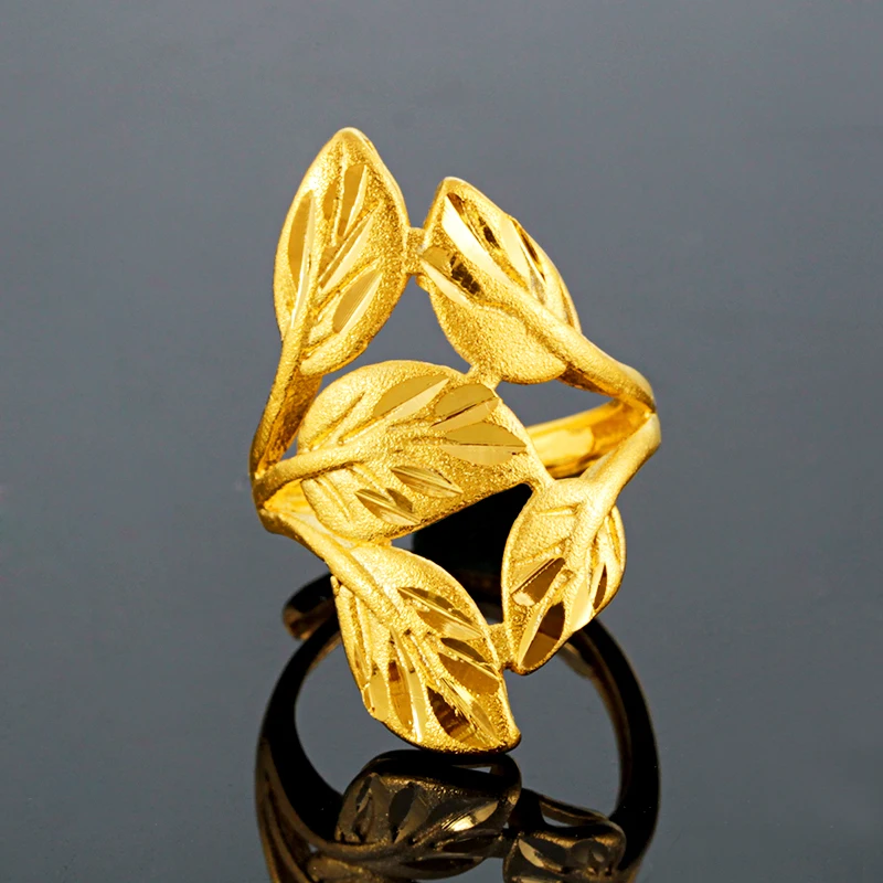 

Jinpinhui jewelry brass plating lady ring flower jewelry girl ring wholesale