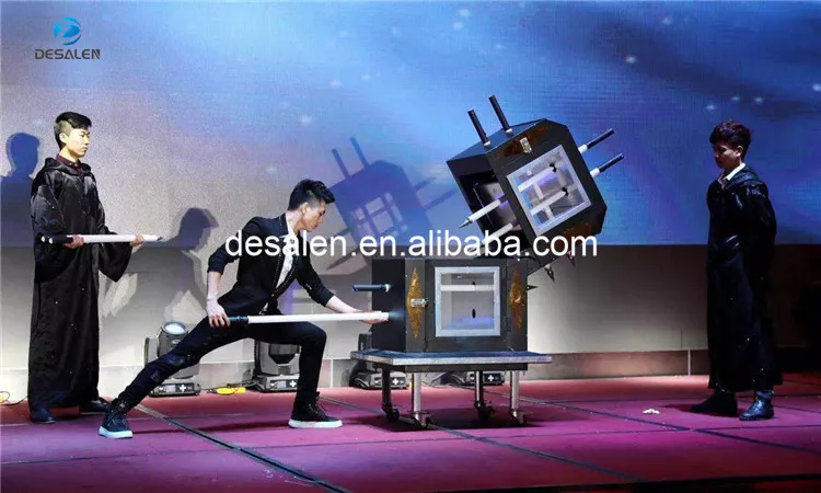 
Desalen 2020 Hot Sale Profession Light Tube Through Human Body Large Super Magic Machine Stage Illusions 