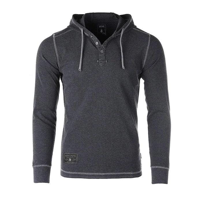 

High Quality Blank Plain Sweatshirt Custom Mens Sweatshirt Pullover Gray Hoodie With Hood OEM Amazon Seller