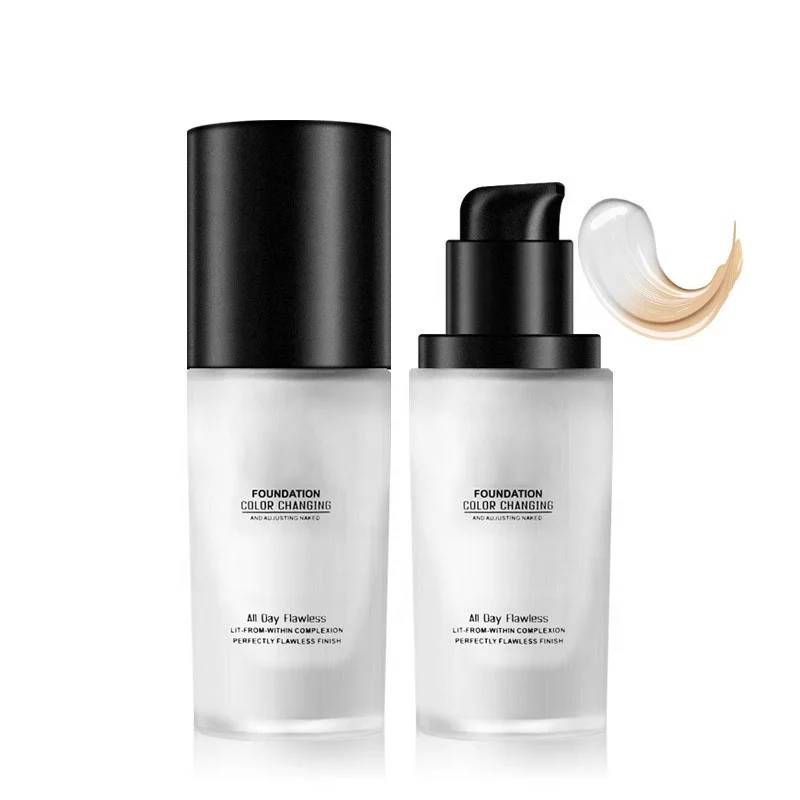 

Natural Skin flawless waterproof liquid foundation color changing, 3 colors