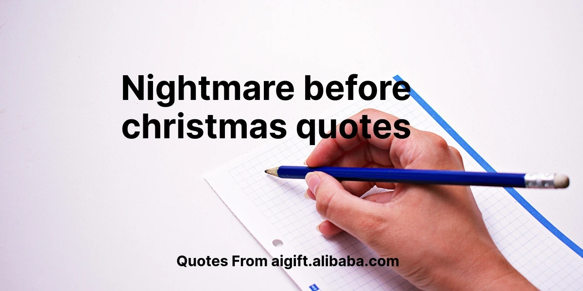 nightmare before christmas quotes