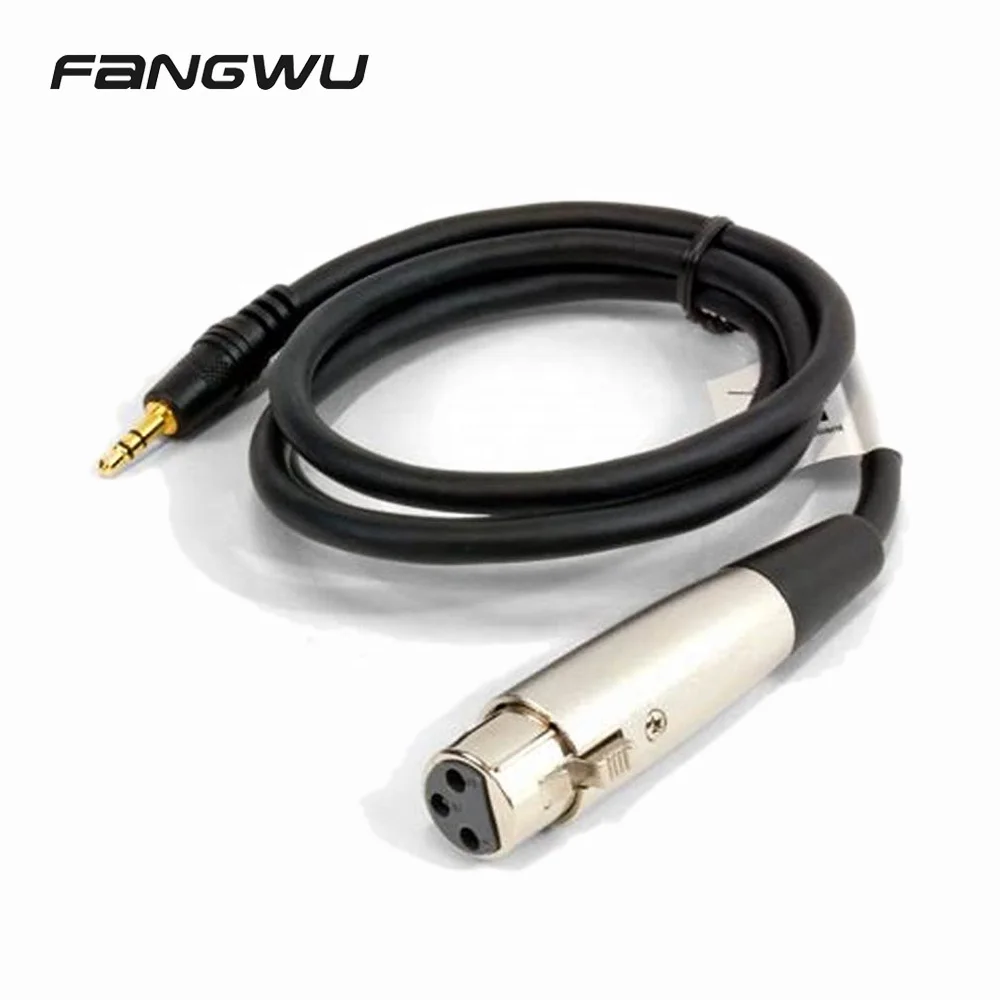 

3 Pin XLR Female to AUX 3.5mm Speaker Microphone Balanced Audio Cable