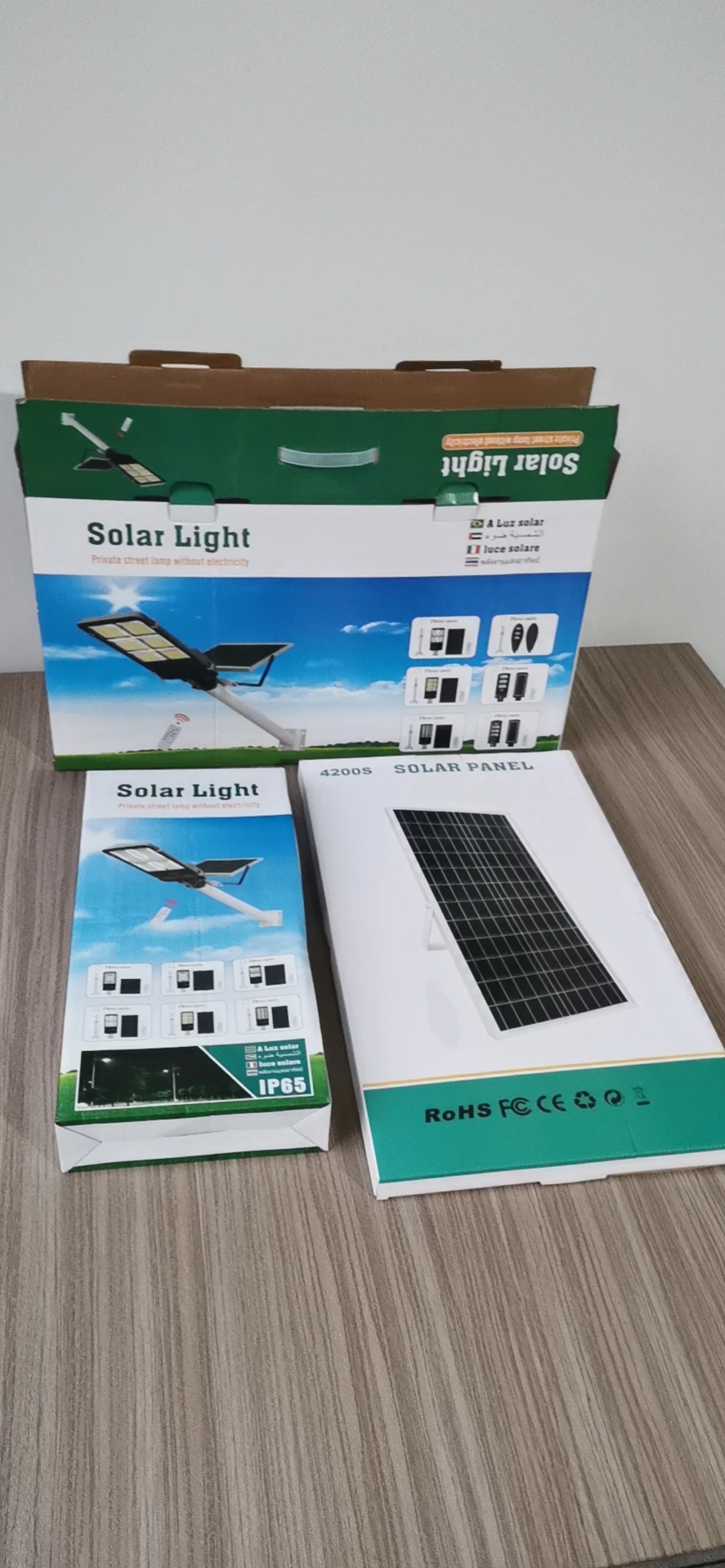 
Outdoor All wattage IP65 high power smd integrated solar energy system LED solar street lights 