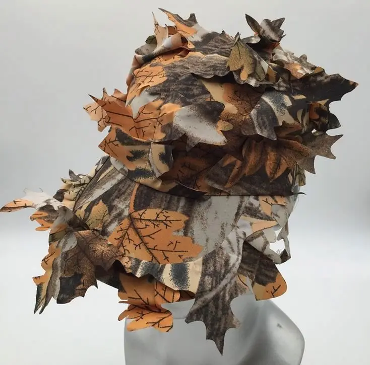 

outdoor camouflage hat DRd8 3D Leaf camouflage hat for camping hunting