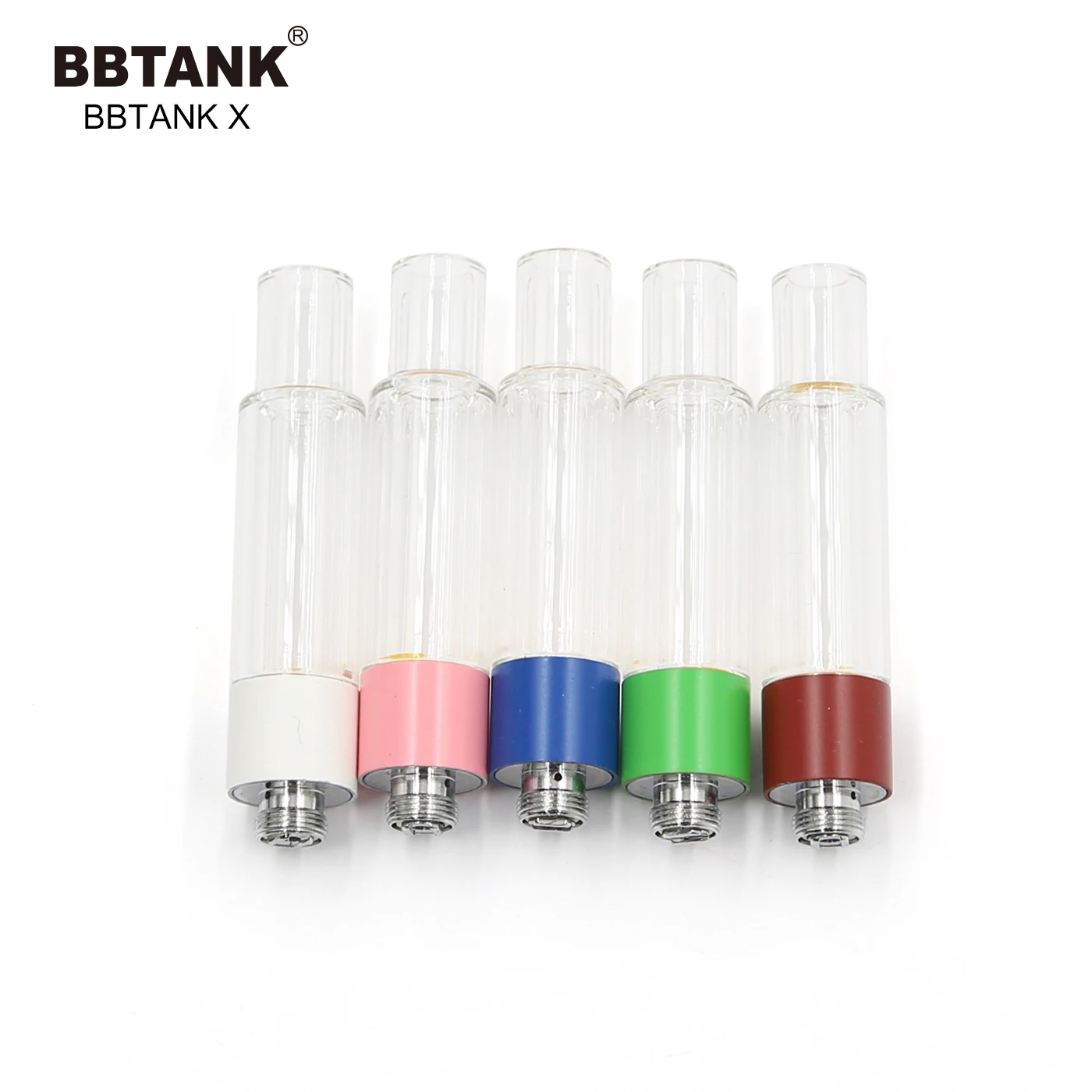 

2021 BBTANK X Tank 1.0ml full glass vape pen wholesale pyrex glass cbd cartridge thick oil glass ceramic atomizer
