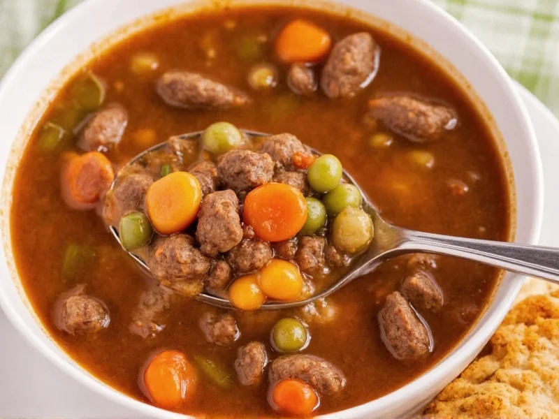 Perfect Crock Pot Hamburger Soup Recipe in 6 Simple Steps