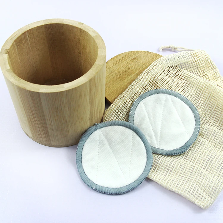 

Organic Reusable Washable Bamboo Cotton Makeup Remover Face Pads
