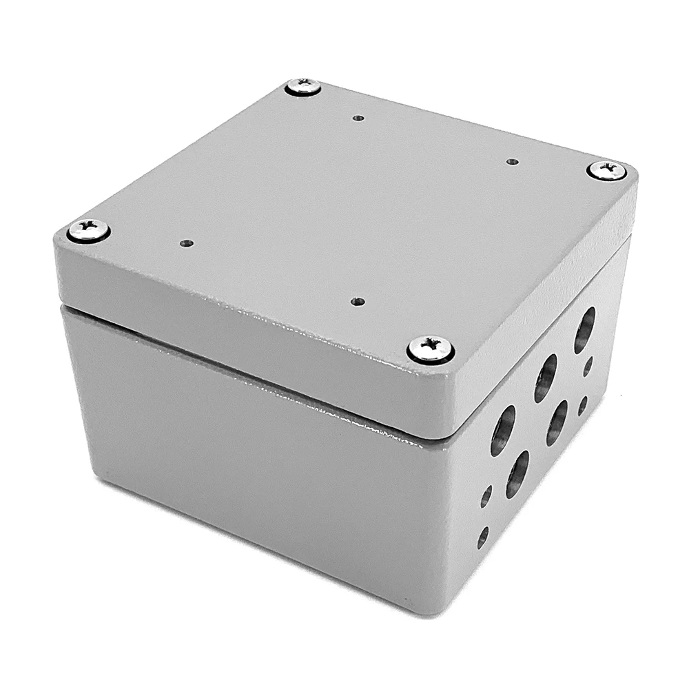 

120x120x82 mm Weatherproof IK08 Aluminum Waterproof Electronic Box Junction Enclosure