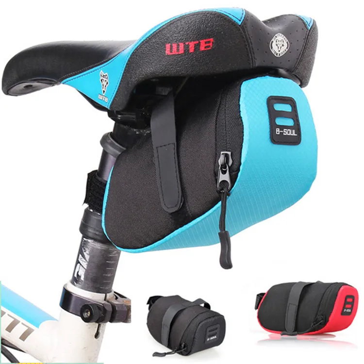 

Bicycle bag mountain bike riding tail bag bicycle seat bag equipment accessories, Red blue black