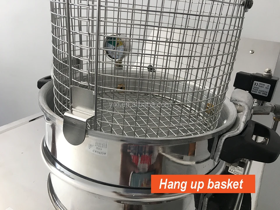 MDXZ22 Mini Electric Pressure Fryer Pot 15L/22L 110V/220V Tabletop  Stainless Steel Deep Chicken Frying Machine