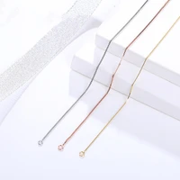 

Customized Diy 0.8mm 925 Sterling silver Box chain necklace for Women