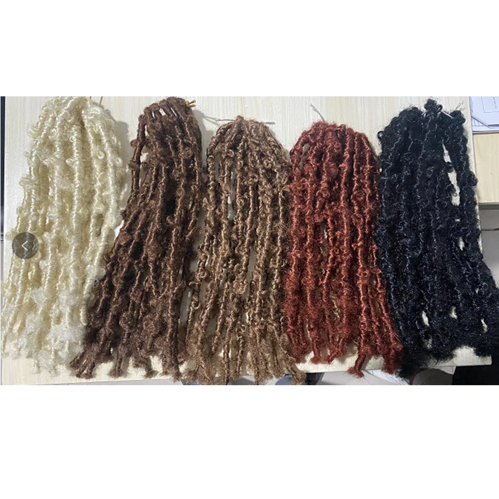 

Onst faux locks butterfly crochet 12" distressed faux in synthetic natutal butterfly locs hair butterflyLocs Passion Twist, Pic showed