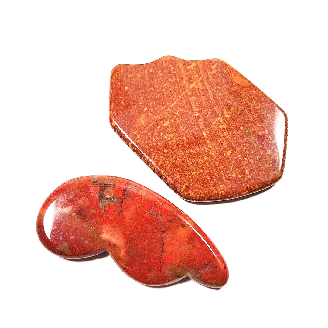 

Short production facial firming massage natural mookaite jasper gua sha scraping board massage tools