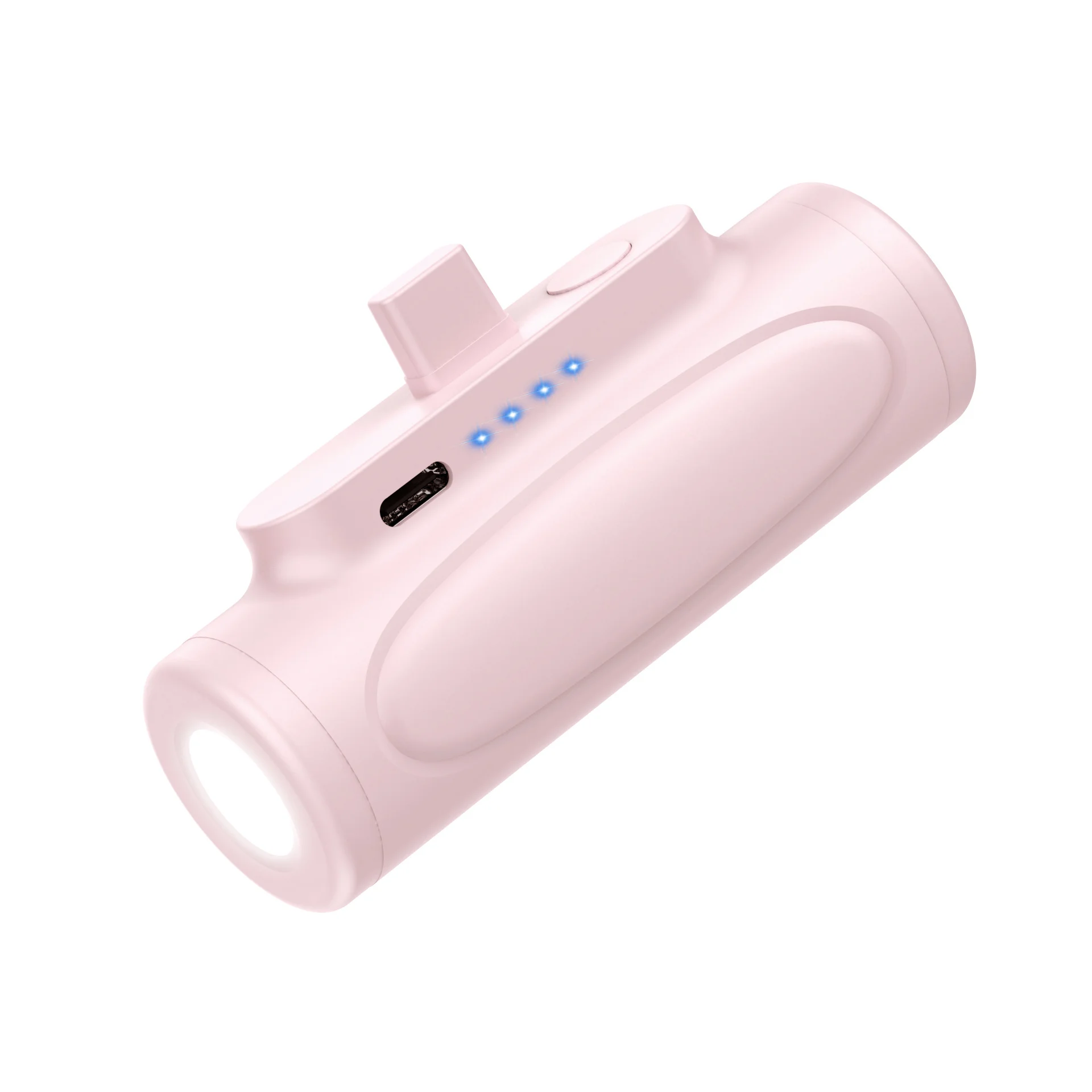 

Portable Pocket Power Bank 5000mah,Mini Fixed Port Power Bank With Torch