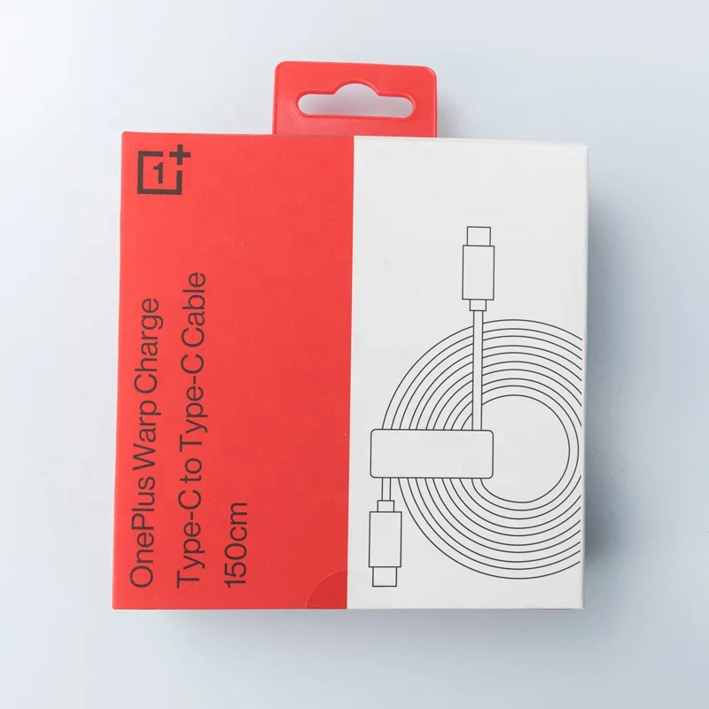 

Original OnePlus Warp 65W Charge Type-C to Type-C Cable 10V 6.5A 65W support PDO PPS 45w for oneplus 8T 9 9Pro 9R, Red