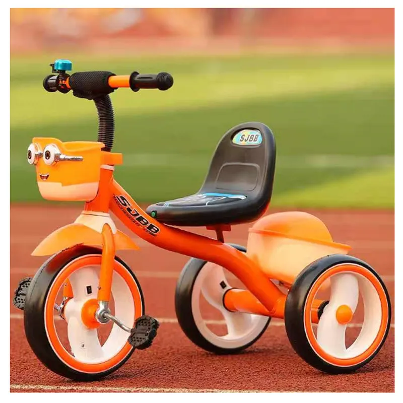 

2020 New Design Wholesale Wheel Lights Leather Seat Kids Ride On Tricycle