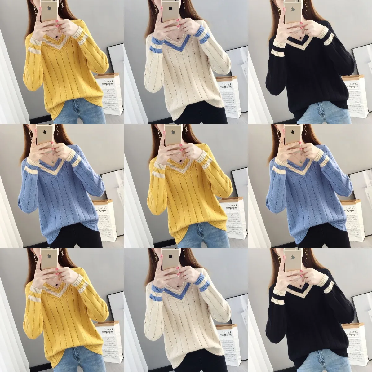 

Women's sweater wholesale women's knitting sweater factory