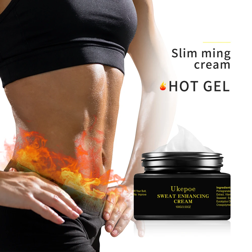 

2021 Best Private Label 3 Days Body Quick Sweat Cream Hot Gel Waist Trainer Fat Burning Slimming Cream