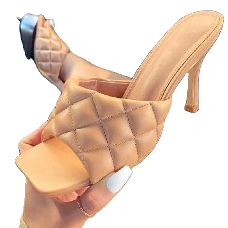 

Good quality sandals popular square head high heels, As show