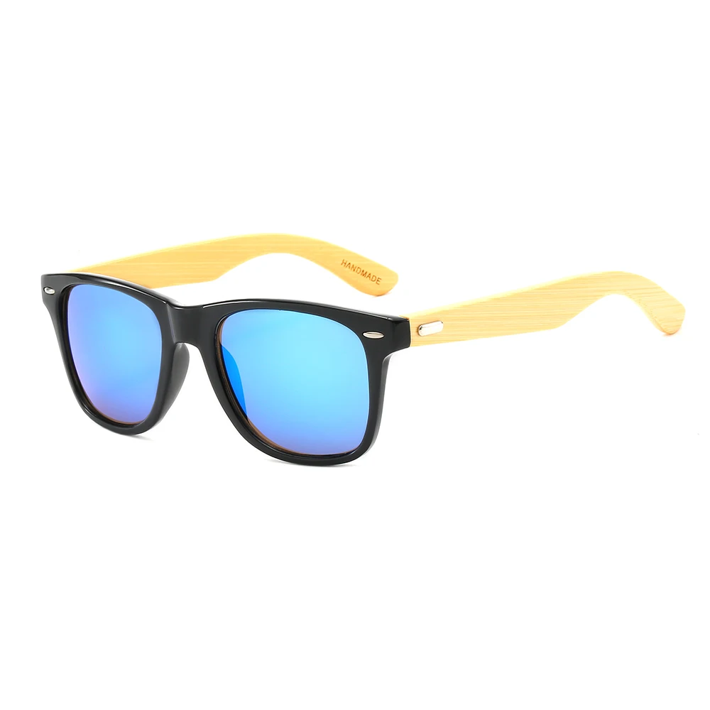 

Wholesales fashion CE UV400 custom logo Mens Bamboo Wooden Shades Sunglasses