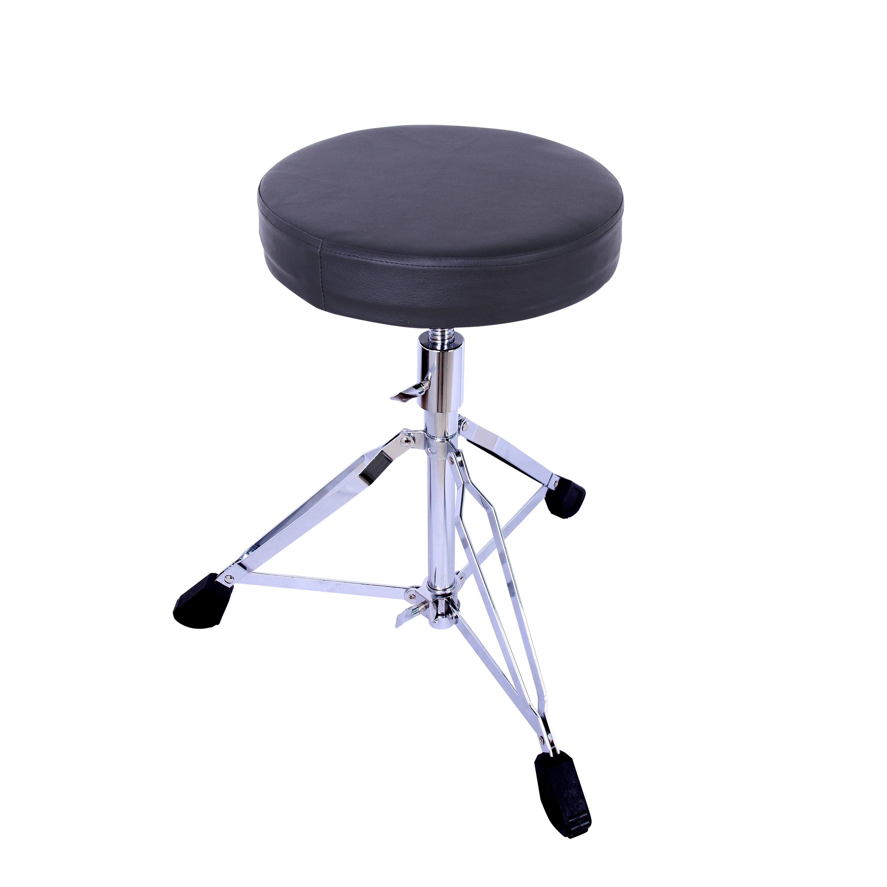 

Drum Throne High Grade Music Accessories Drum Stool With Chrome Stand, Chrome polished