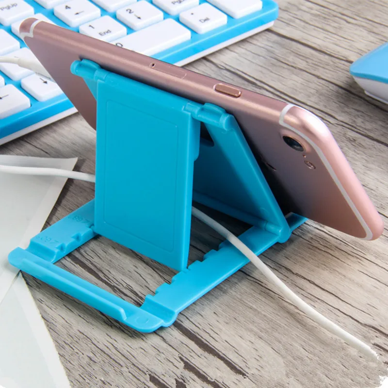 

Your Mobile Phone Tripod For iPhone Xsmax Huawei P30 Xiaomi Mi 9 Plastic Foldable Desk Holder Stand, Black,white,yellow,green,blue,purple,red