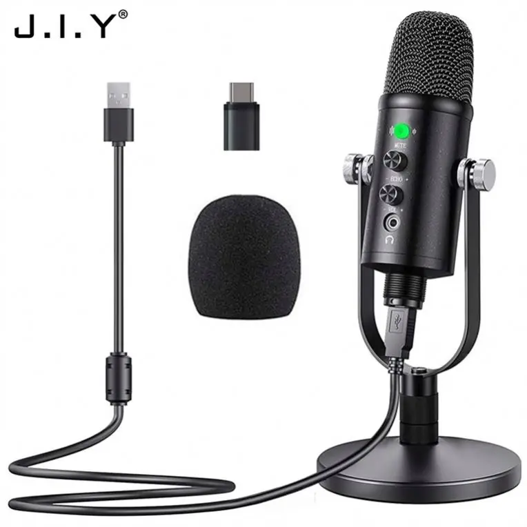 

BM-86 Large Diaphragm Karaoke Sing Recording Microphone Factory Cheap Price Condenser Microphone For Apple Iphone Gaming, Black