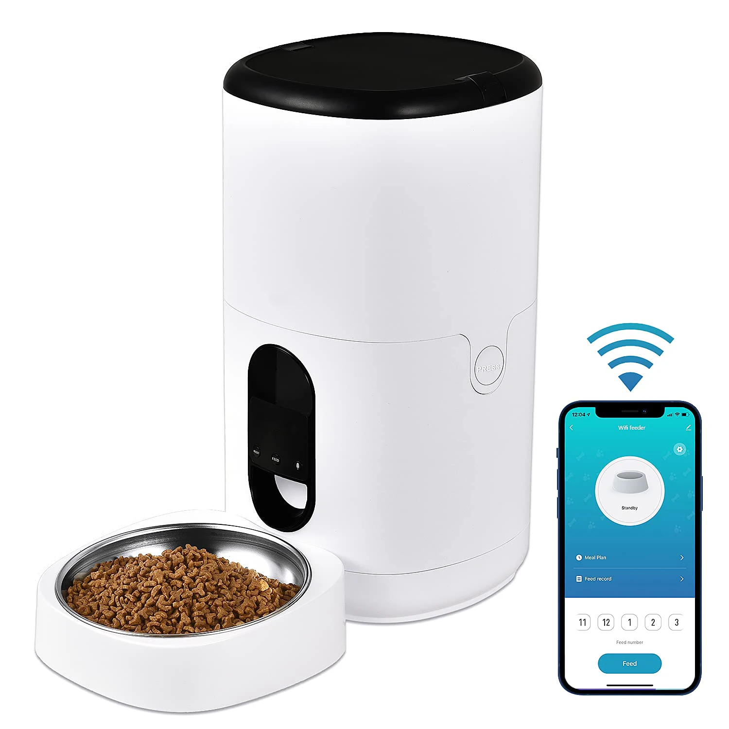 

Smart Pet Feeder Best Type ABS 6L WiFi Pet Feeder Automatic Pet Feeder Food Dispenser for Cats & Dogs