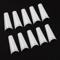 

BIN New arrival stiletto Coffin nails wholesale nail tips half cover false nails