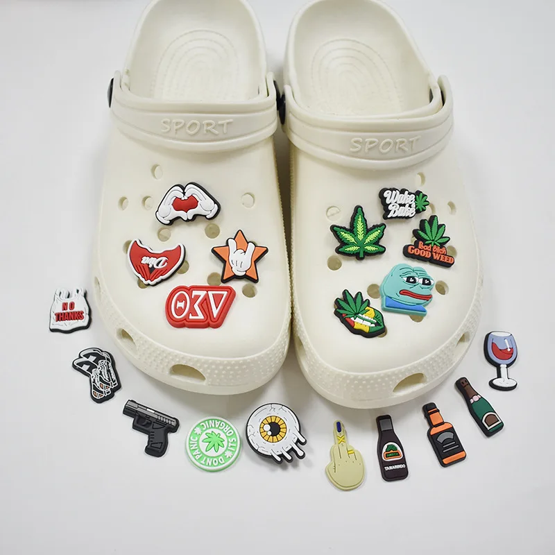 

2021 Customized hot selling pvc detachable cartoon plant animal shoes charm, As picture/custom