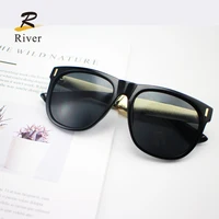 

2020 fashion style metal frame polarized black Sunglasses