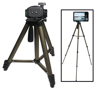 

Professional high quality Digital Cameras 4 Section Aluminum Legs with Brace Portable Tripod Stand, Black