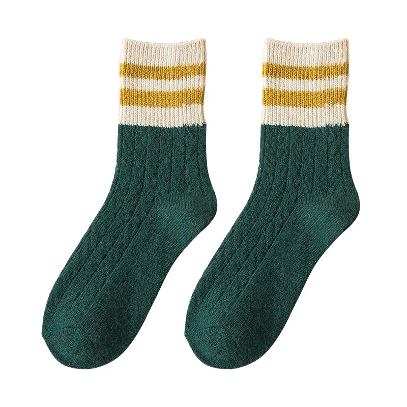 

Women socks Fashion cotton comfortable wool slouch custom high quality Factory wholesale crew socks