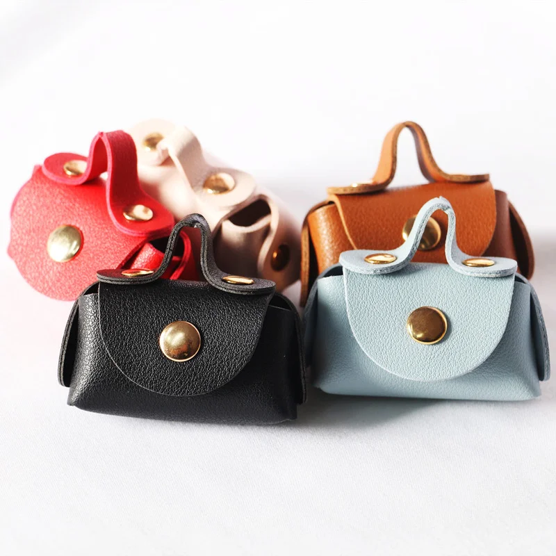 

1:12 Dollhouse Miniature Furniture Leather Handbag Bag Mini Simulation Decoration Leather Micro-Landscape Model Popular