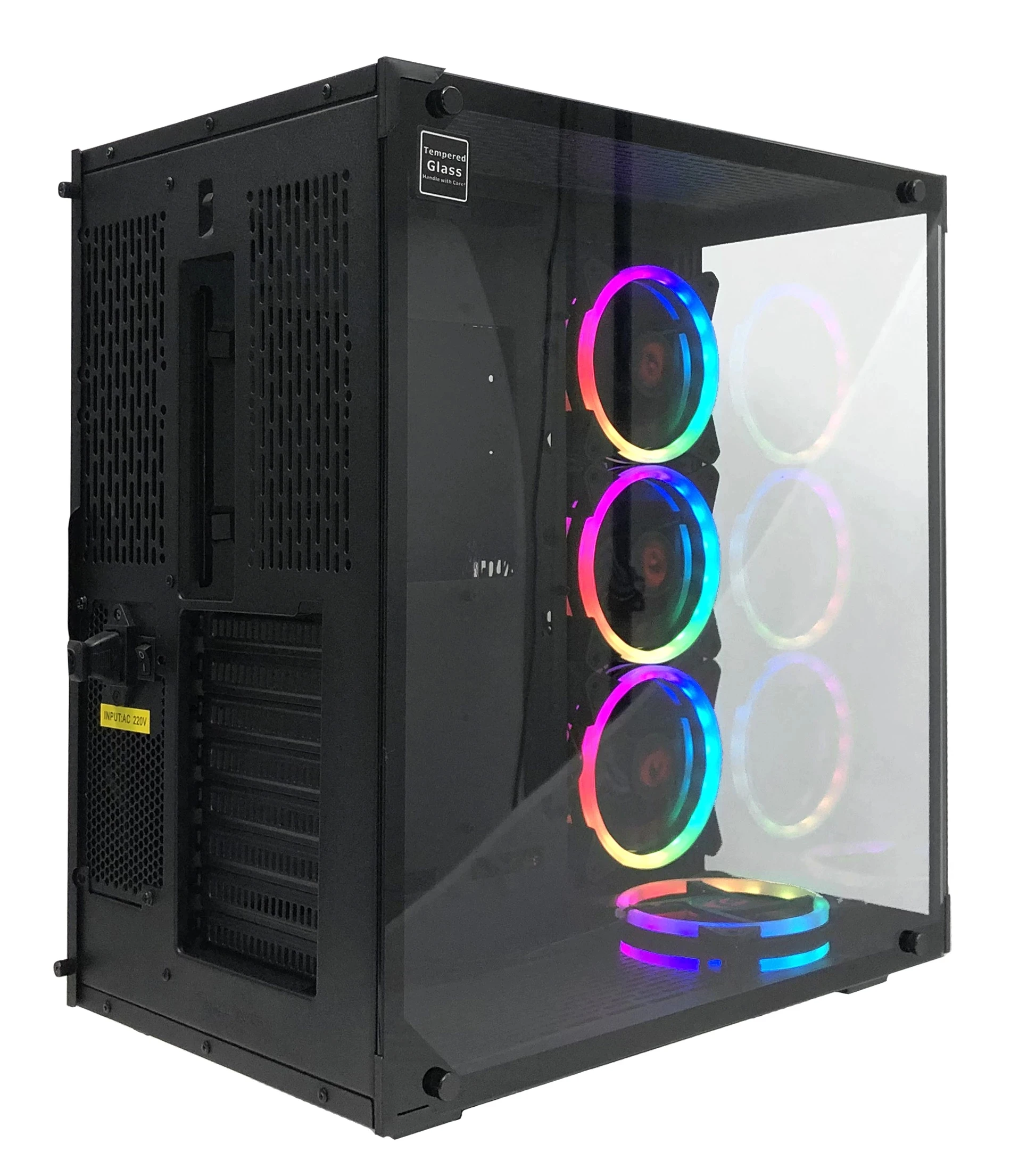 

Promotion GC802 0.80mm SPCC Gaming Computer RGB Case PC