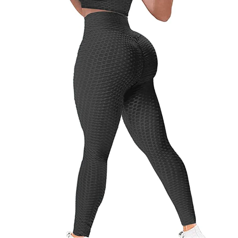 

High Waist Butt Lifting Anti Cellulite Workout Leggings for Women Yoga Pants Tummy Control Leggings, Customized colors