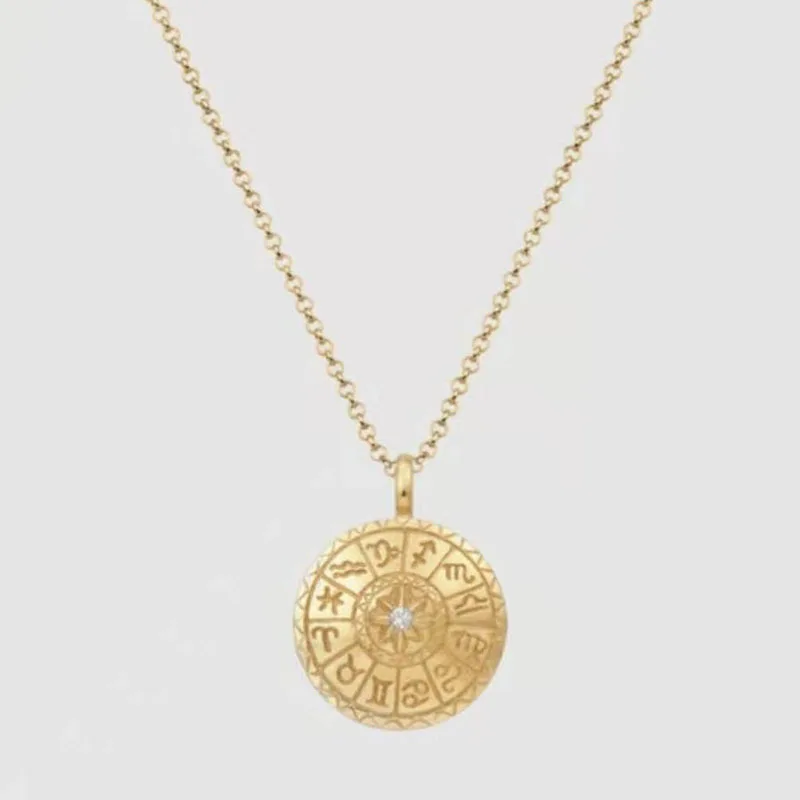 

Joolim Jewelry 18K Gold Plated Relief Coin Pendant Choker Necklace Stainless Steel Jewelry Wholesale