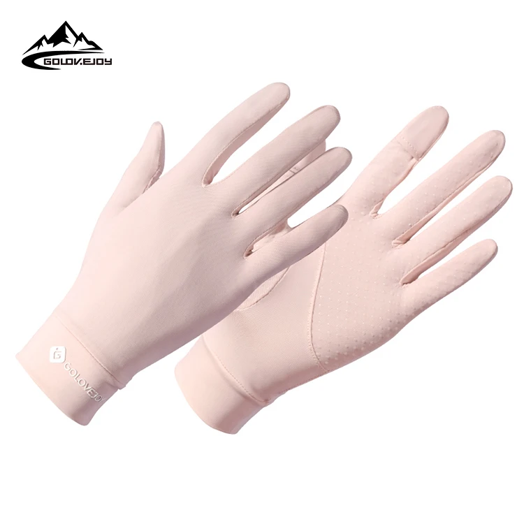 

GOLOVEJOY XG48 Women's Thin Ice Silk UV Protection Driving And Biking Glove Touch Screen Summer Sun Protection Gloves, Has 6 colors