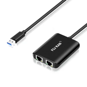 Fly Kan Dual Port USB Gigabit Ethernet Adapter