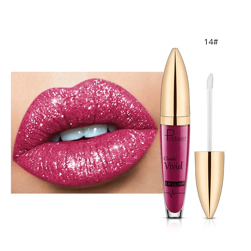 

Cosmetic Glitter Lip Gloss 18 Colors Waterproof Matte Shimmer Glitter Liquid Lipstick Wholesale Diamond Lipstick And Glitter