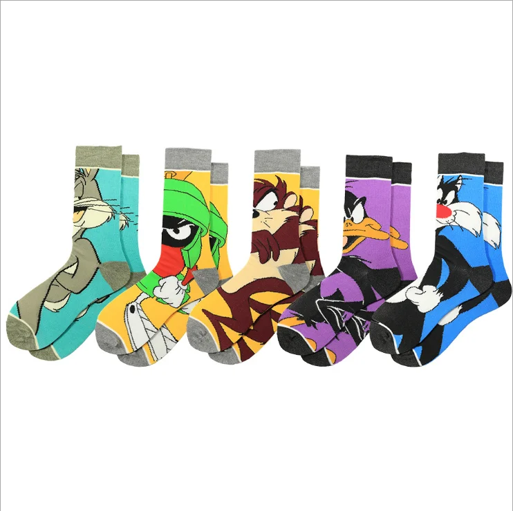Happy cartoon character Donald Duck fashion tide socks factory direct wholesale