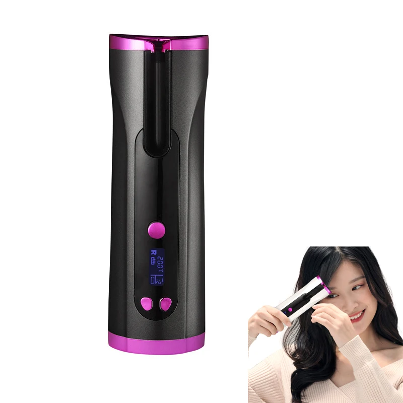 

Usb Rechargeable Wireless Automatic Hair Curler Portable Auto Cordless Wireless Automatic Hair Curle, 3 color option