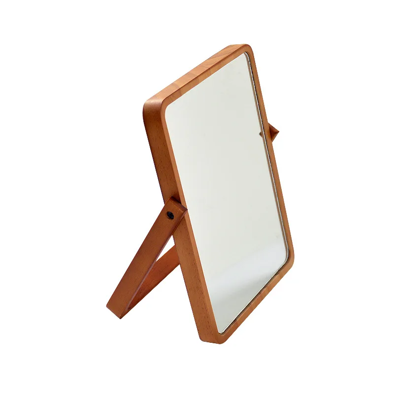 
Decorative Standing Mirror, Wood Mirror Adjust the Angle 