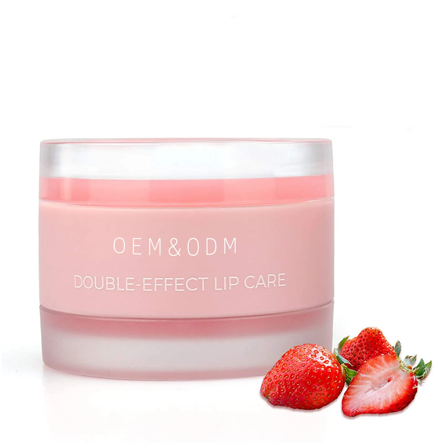 

Double Effect Lip Scrub, Lip Treatment,Strawberry And Peach Overnight Moisturizing Repairing Lips Mask, Customized