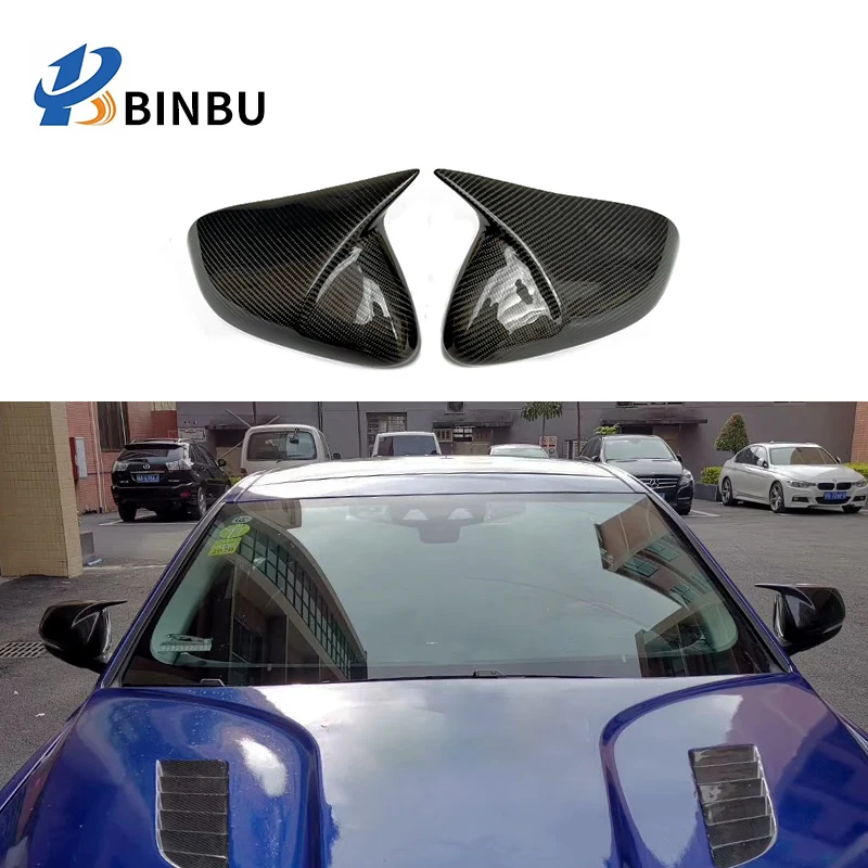 FOR Jaguar XF XJ XE carbon fiber mirror shell Rearview mirror cover Side mirror Modification and upgrade M style Appearance kit