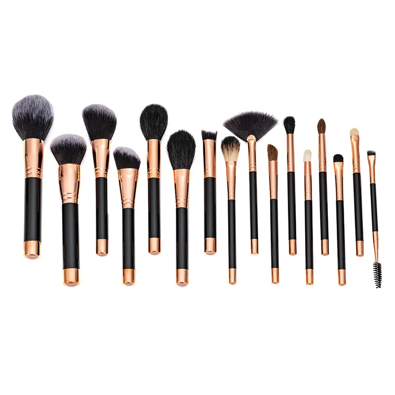 

High Quality Custom Private Logo Black Fashion Bestope Makeup Brushes 16 Pcs Makeup Brush Set